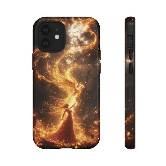 Dancing with the Phoenix - Tough iPhone Case - BlueWizardStudios